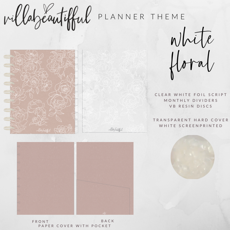 VBPlanner Undated | White Floral