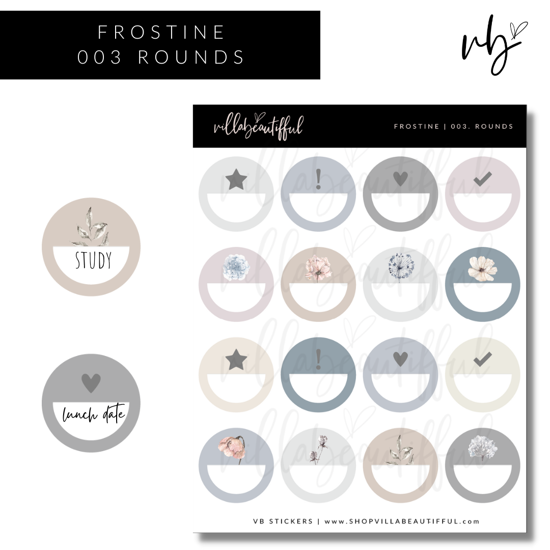 Sticker Sheet | Frostine 03 Rounds