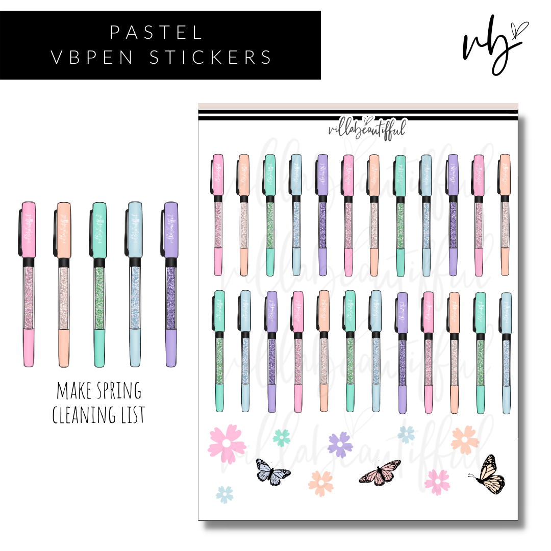 Sticker Sheet | New Release VBPens Pastel Dreams