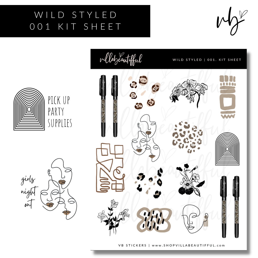 Sticker Sheet | Wild Styled 01 Kit Sheet