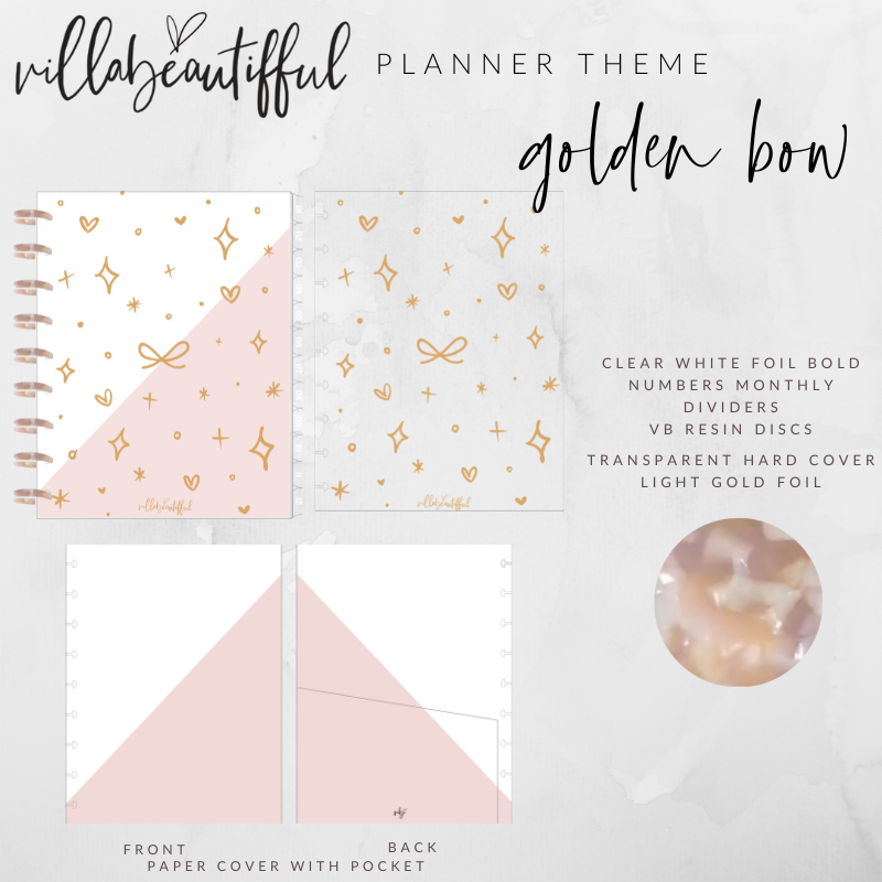 VBPlanner Undated | Golden Bow