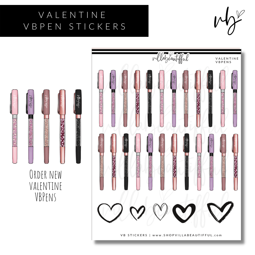 Sticker Sheet | VBPens Valentine