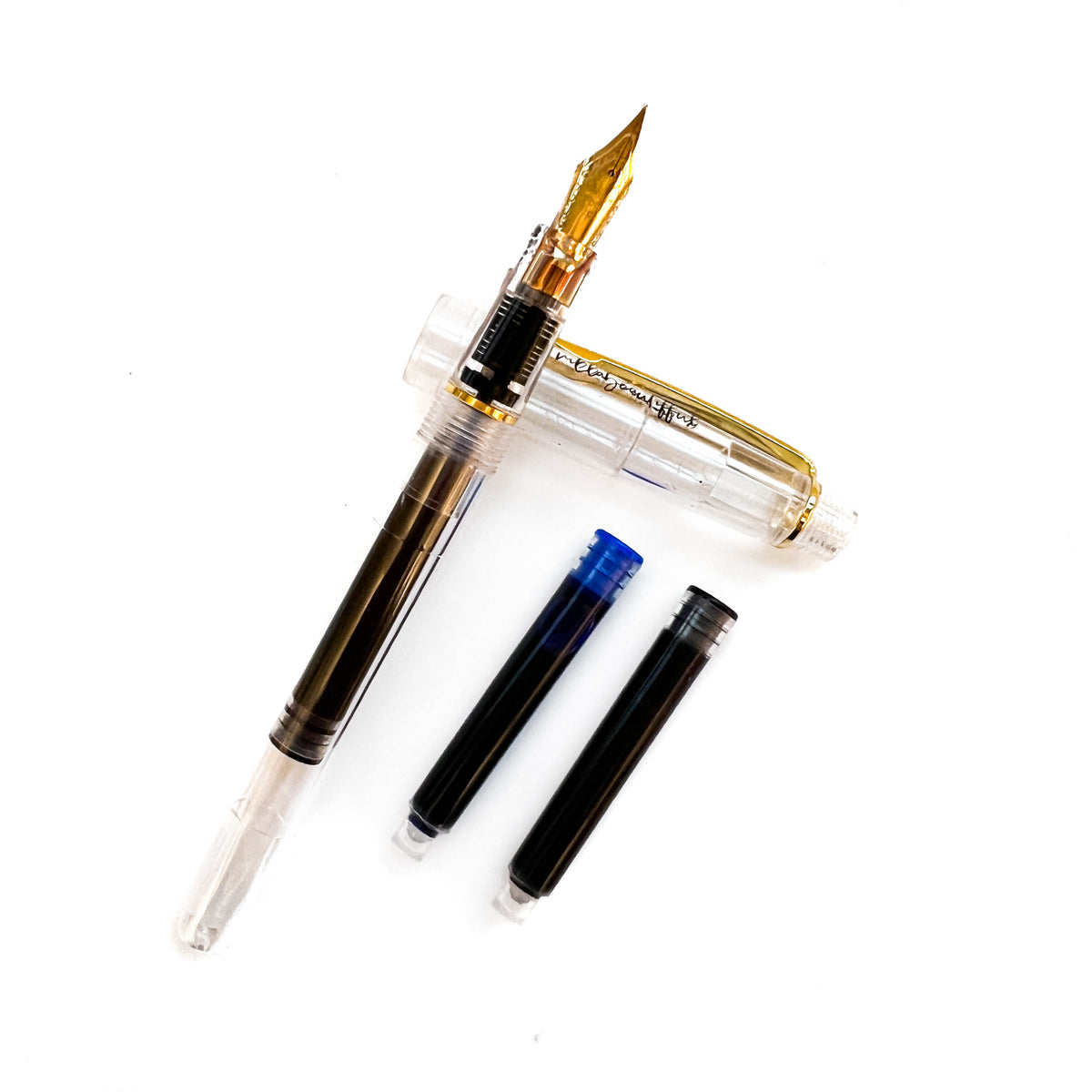 Fountain Pen | clear + gold