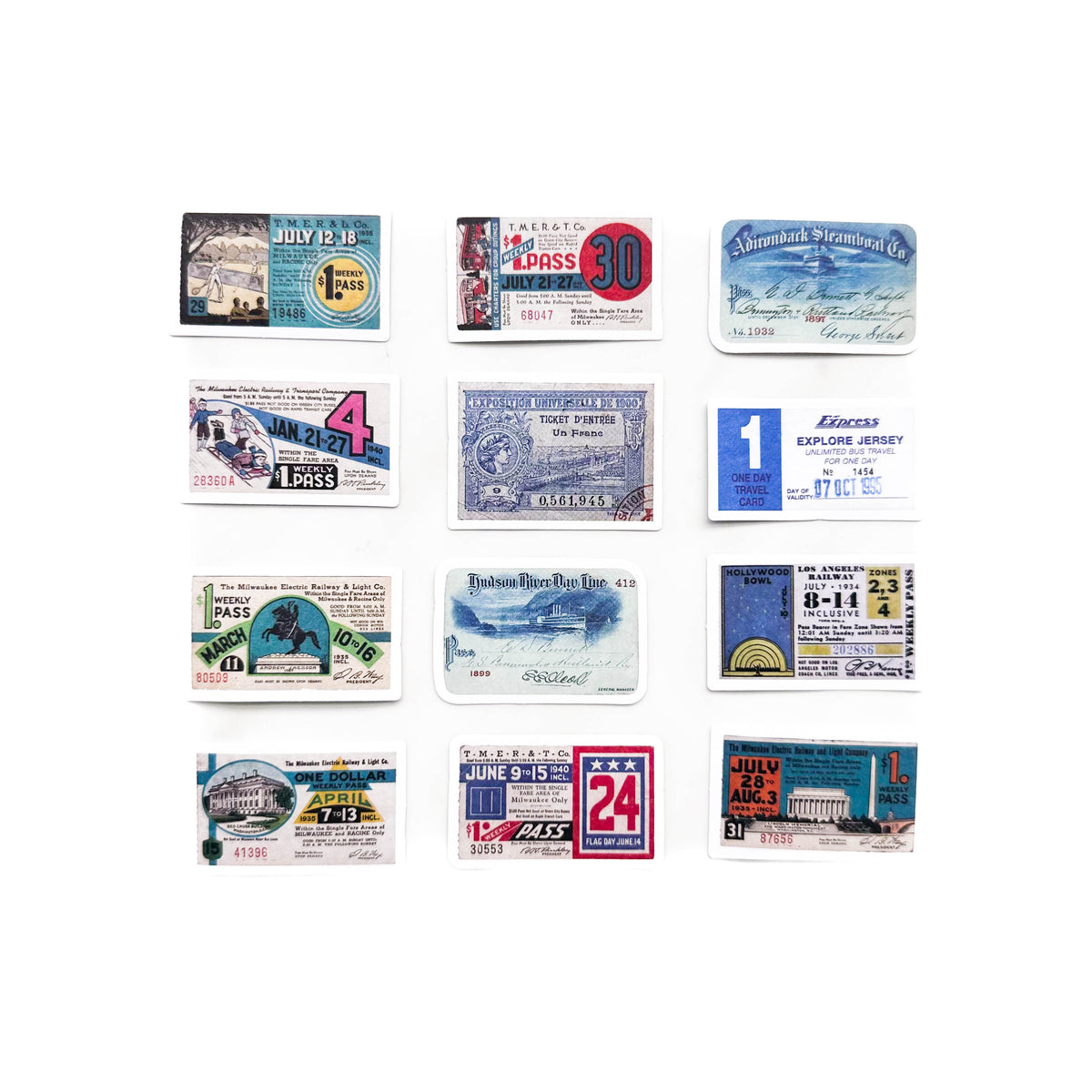 Journal Sticker Pack | Blue Ticket Stamps