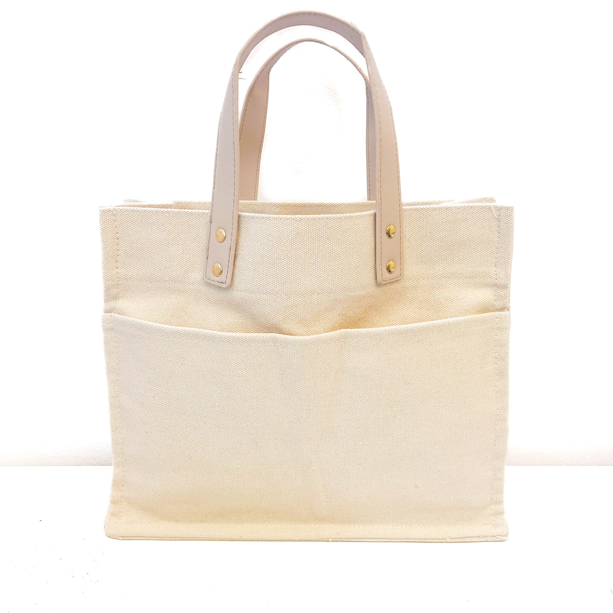 VB Nude Canvas Utility Tote