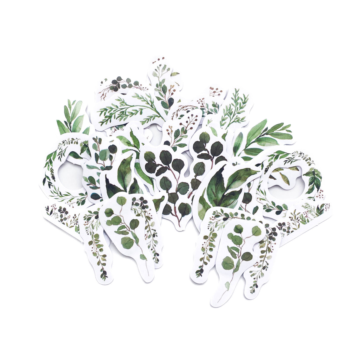 Journal Sticker Pack | Green Leaves