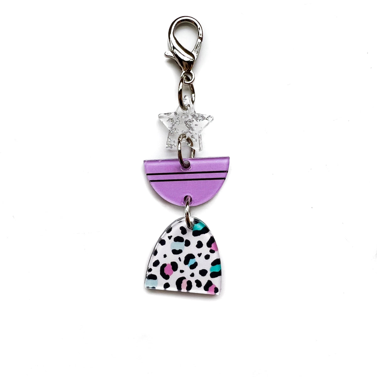 Grl Power Star Acrylic Dangle Charm