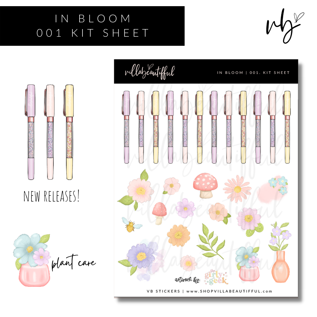 Sticker Sheet | In Bloom 01 Kit Sheet