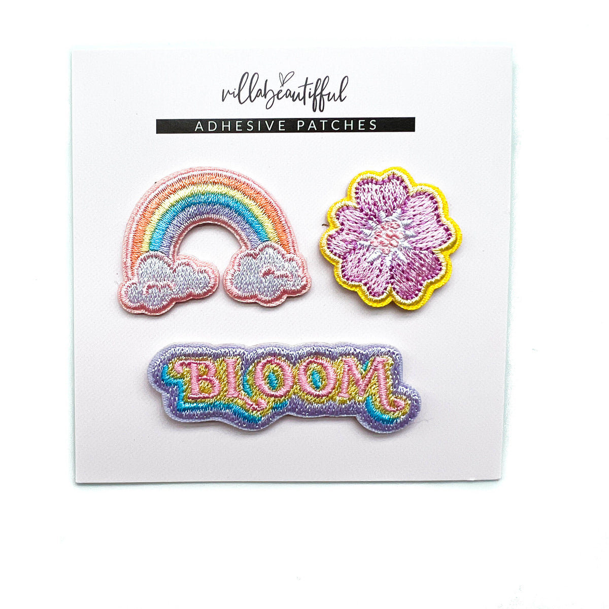 In Bloom Embroidered Adhesive Patches