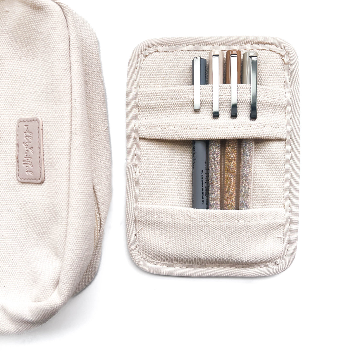 VB Nude Canvas Organizer Pouch