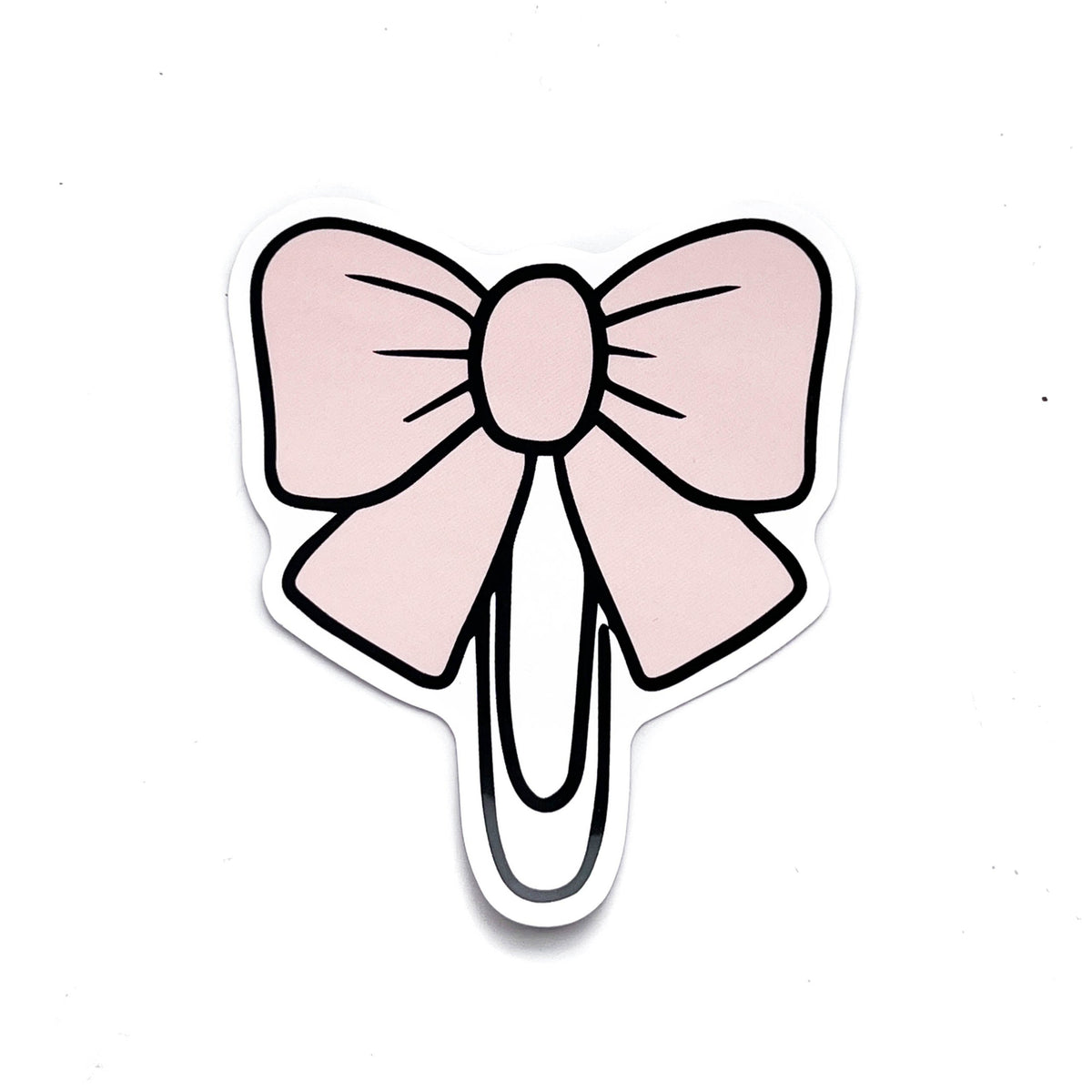 Vinyl Sticker | Bow Paperclip