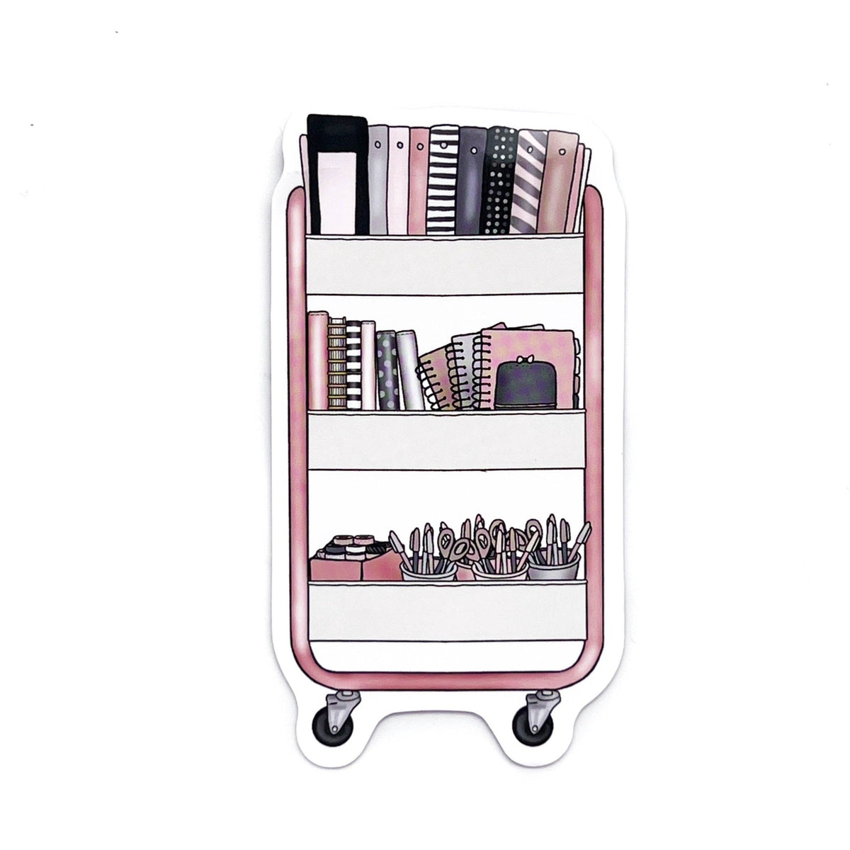 Vinyl Sticker | Planner Cart