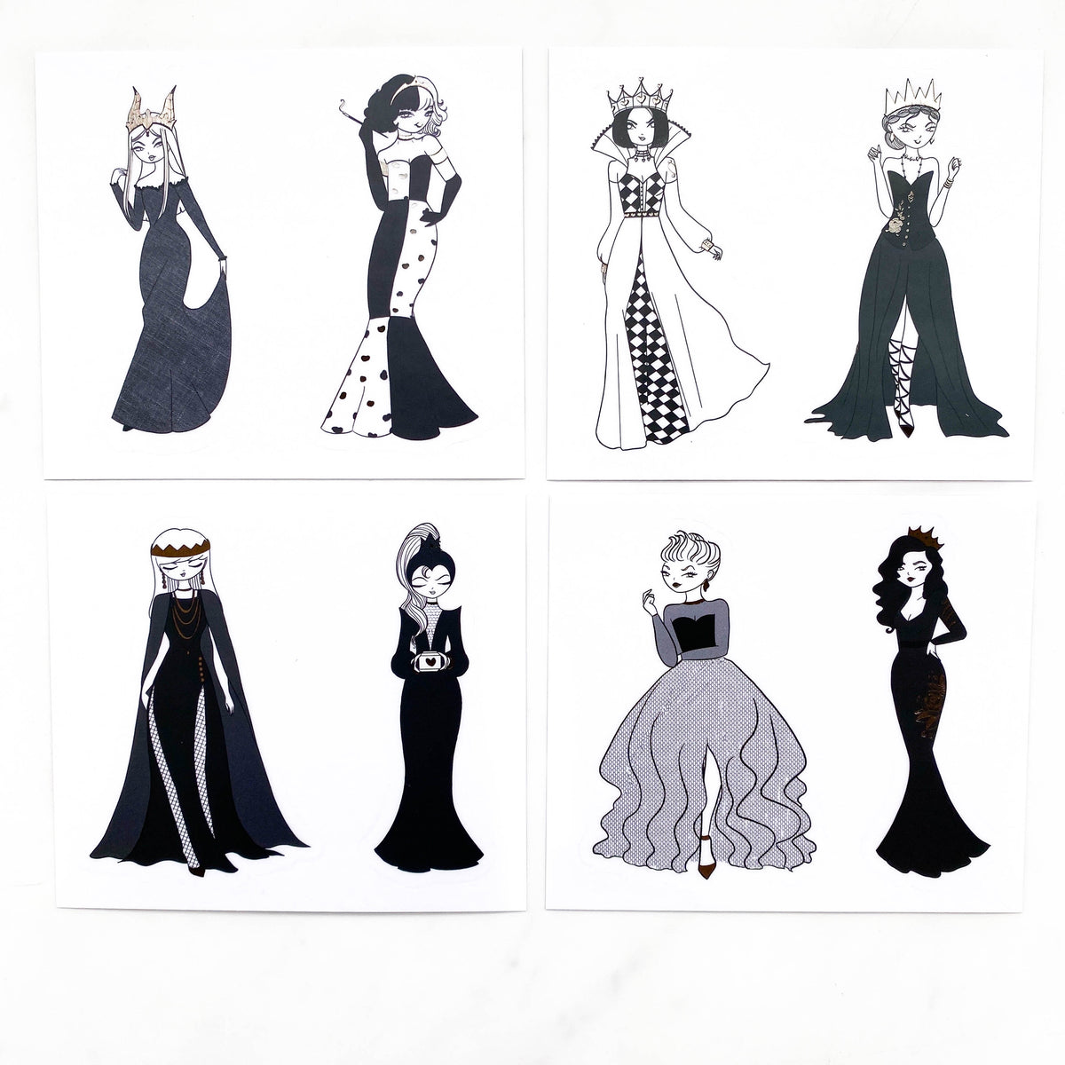 Darkness Queen Clear Stickers