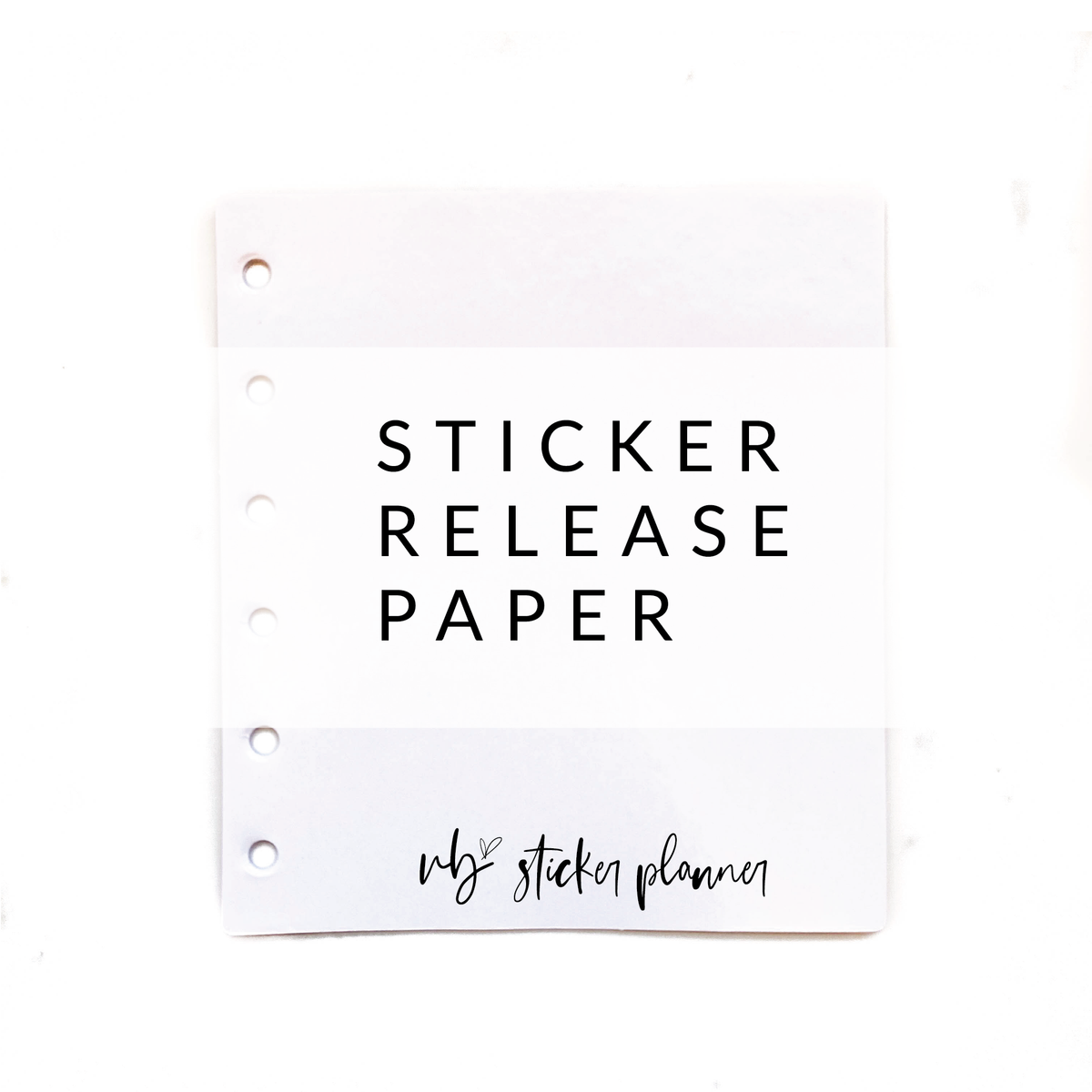 VB Sticker Planner | Sticker Release Paper