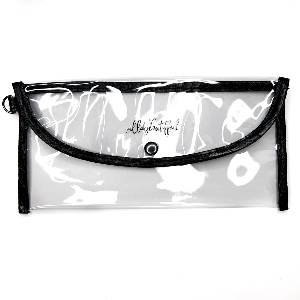 Planner Supply Envelope Pouch (Black Croco)