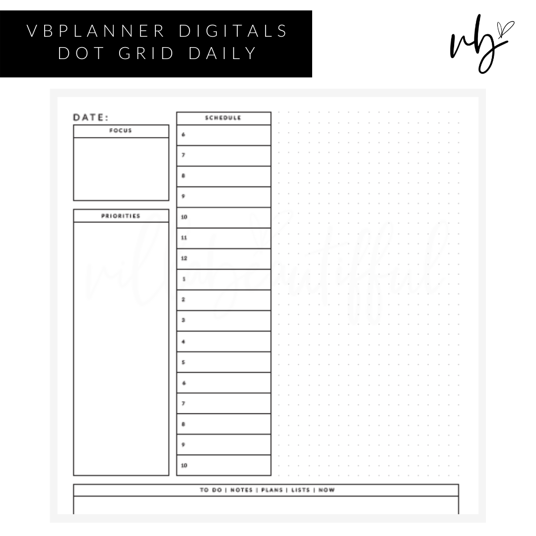 VBPlanner Digital | Daily Dot Grid