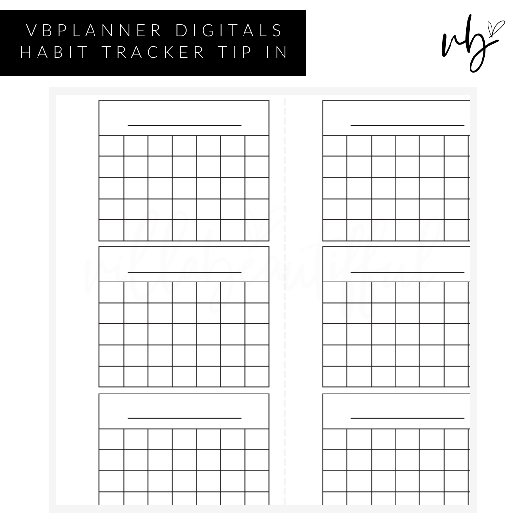 VBPlanner Digital | Tip In Habit Tracker