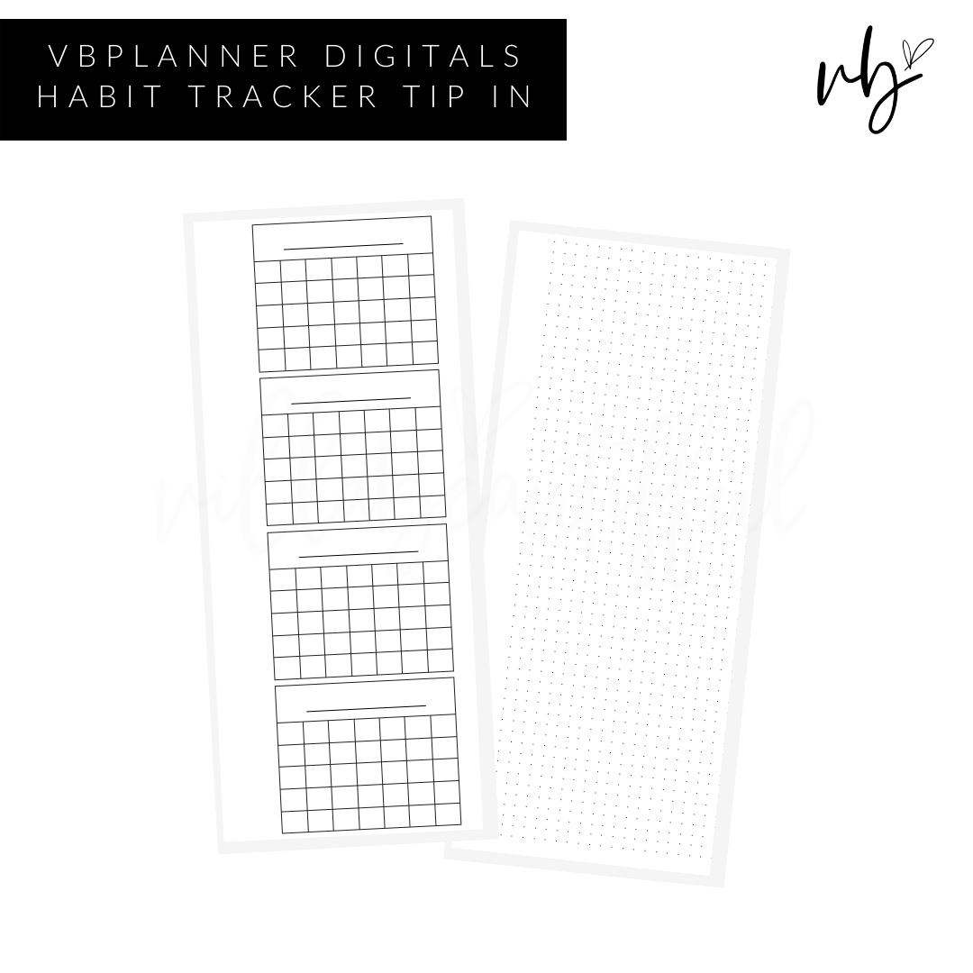 VBPlanner Digital | Tip In Habit Tracker