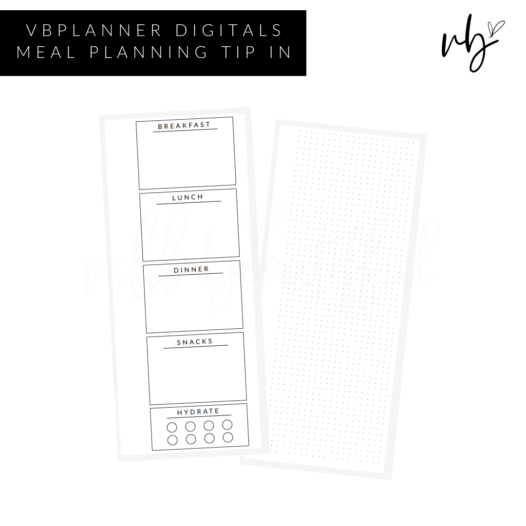 VBPlanner Digital | Tip In Meal Planning