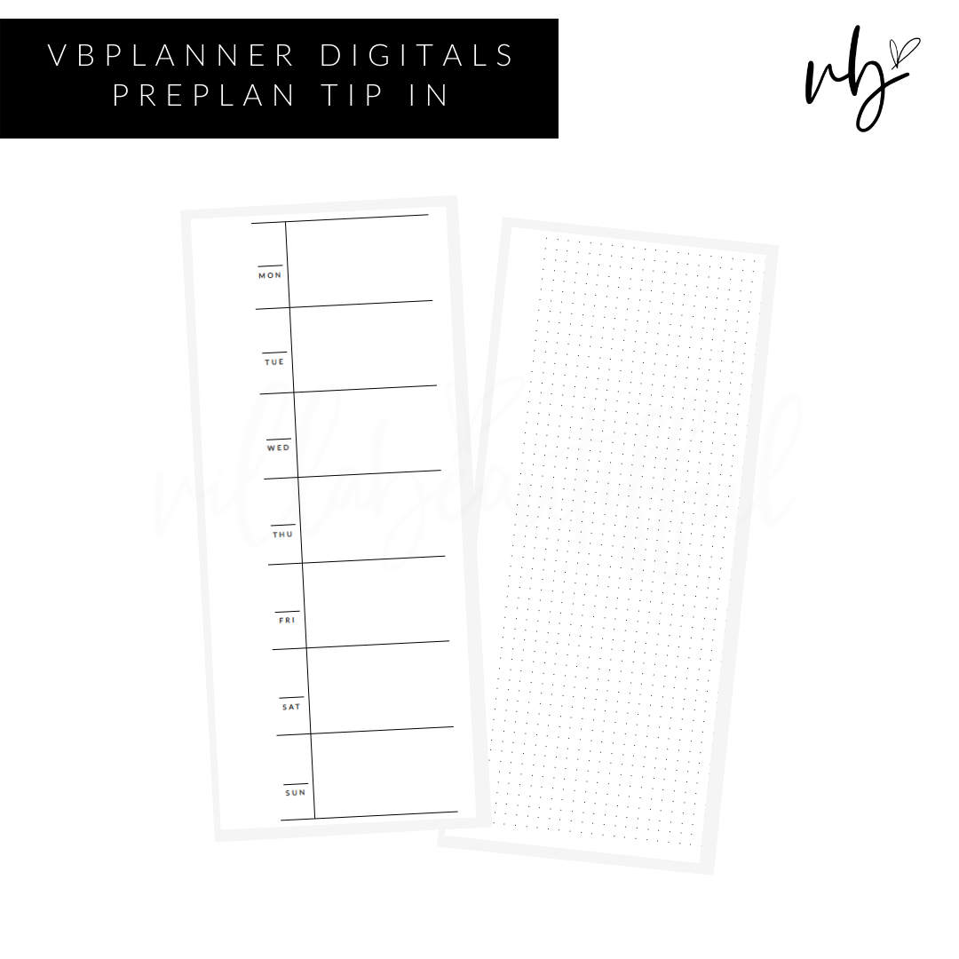 VBPlanner Digital | Tip In Pre-Planning