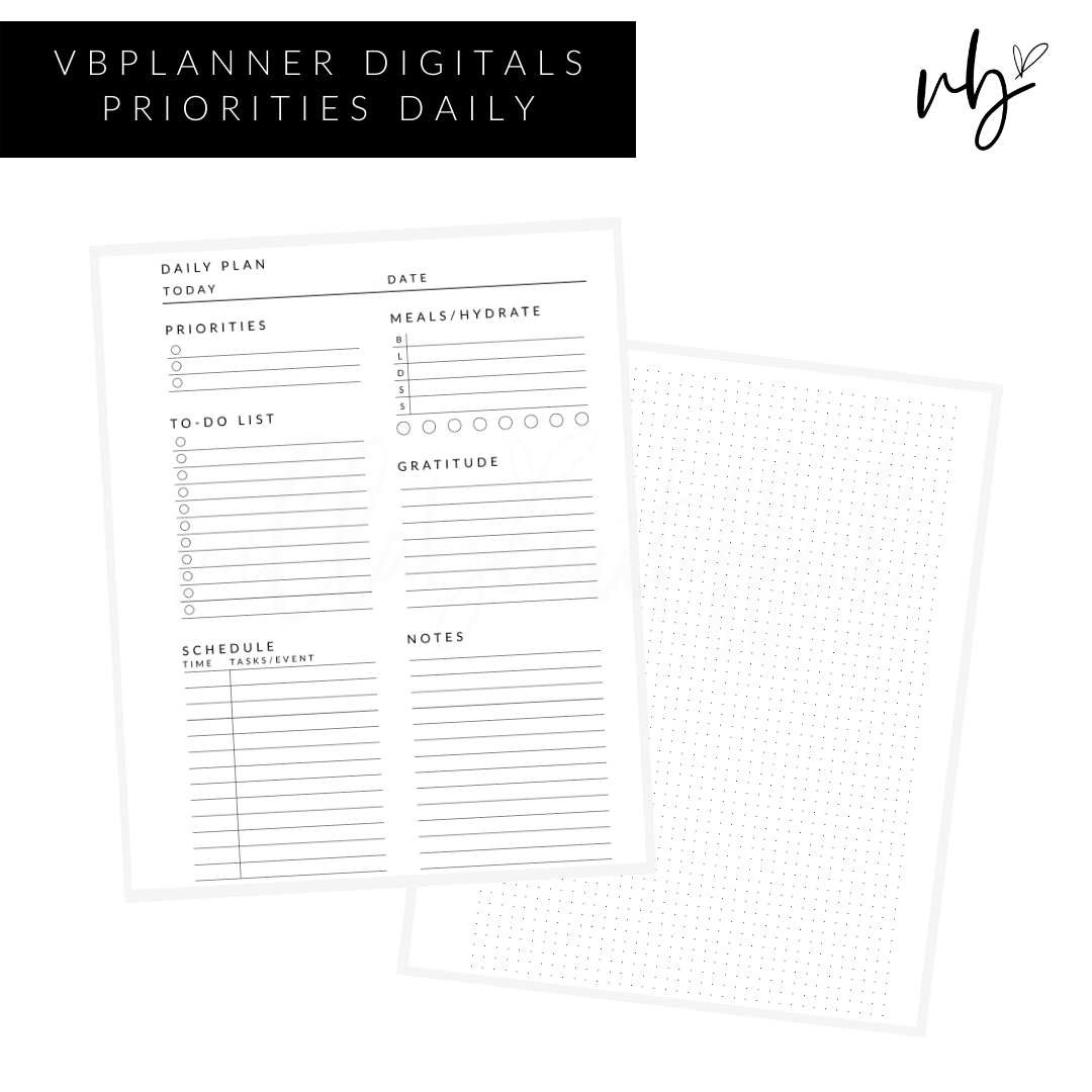 VBPlanner Digital | Daily Priorities