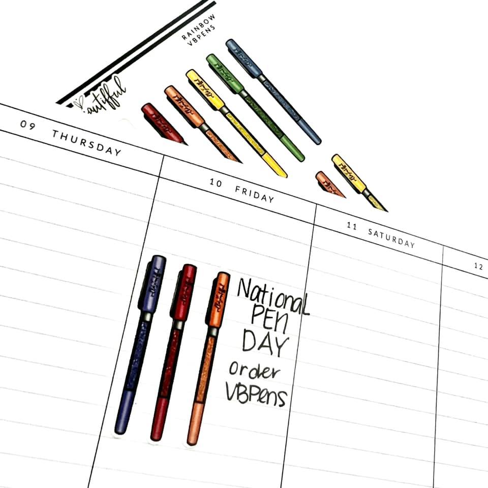 Sticker Sheet | VBPens Rainbow