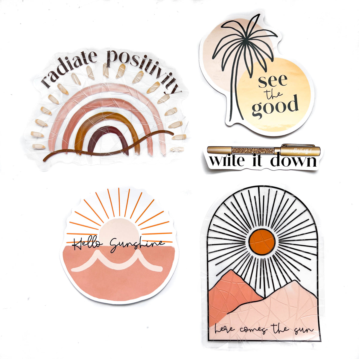 Solstice Vinyl Sticker + Sun Catcher Pack