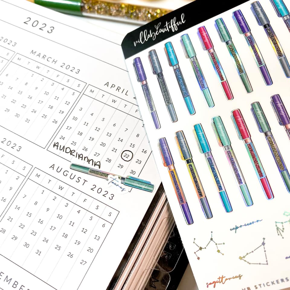 Sticker Sheet | VBPens Zodiac 2